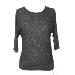 Ann Taylor Loft Med. 3/4 sleeve sparkly sweater